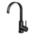 BRAUER Black Carving hoge opbouw wastafelmengkraan met draaibare platte uitloop model A mat zwart 5-S-003-S4