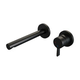 BRAUER Black Edition inbouw wastafelmengkraan met rechte uitloop en rozetten model E1 mat zwart