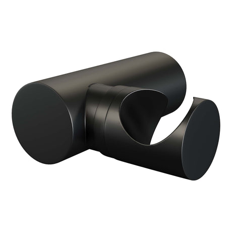 BRAUER Black Edition opbouw baddouche thermostaatkraan SET 04 met wandhouder en 3-standen handdouche en doucheslang mat zwart