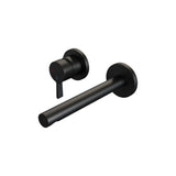 BRAUER Black Edition inbouw wastafelmengkraan met rechte uitloop en rozetten model E2 mat zwart