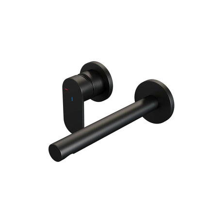 BRAUER Black Edition inbouw wastafelmengkraan met rechte uitloop en rozetten model C2 mat zwart