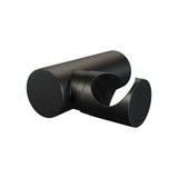 BRAUER Black Carving opbouw baddouche thermostaatkraan SET 04 met wandhouder en 3-standen handdouche en doucheslang mat zwart 5-S-085-4