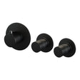 BRAUER Black Edition inbouwthermostaat en 2 stopkranen met in- en afbouwdelen mat zwart