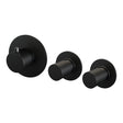 BRAUER Black Carving inbouwthermostaat en 2 stopkranen met in- en afbouwdelen mat zwart 5-S-089