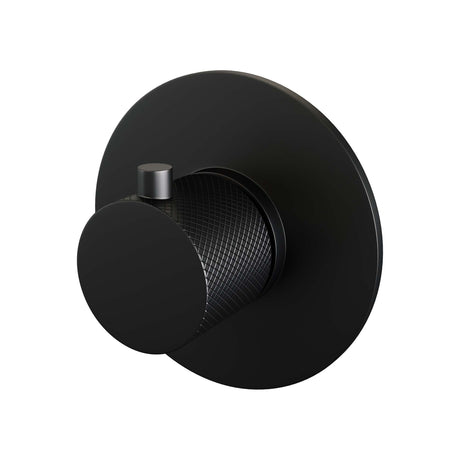 BRAUER Black Carving losse inbouwthermostaat met in- en afbouwdelen mat zwart 5-S-090