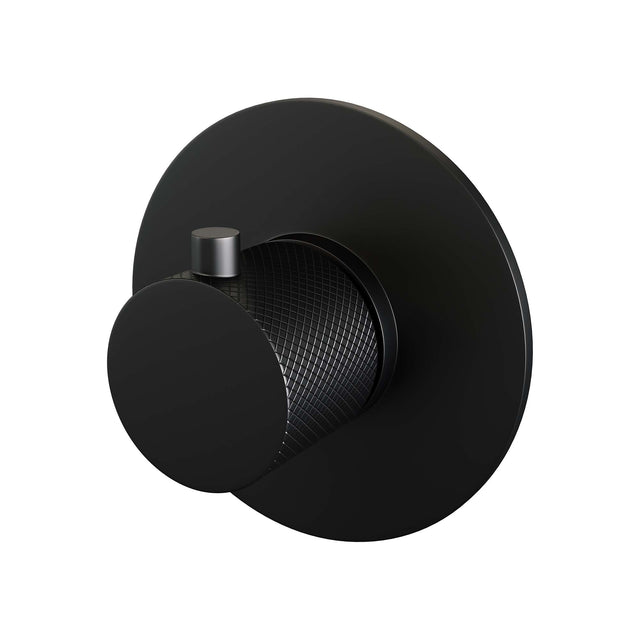 BRAUER Black Carving losse inbouwthermostaat met in- en afbouwdelen mat zwart 5-S-090