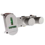 BRAUER Black Carving thermostatische inbouw badkraan SET 01 met uitloop en staaf handdouche en doucheslang en wandaansluitbocht mat zwart 5-S-093
