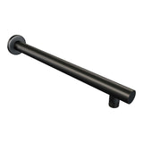 BRAUER Black Carving thermostatische inbouw regendouche 3-weg omstelling SET 26 met 30 cm douchekop en rechte muurarm en staaf handdouche en doucheslang en wandaansluitbocht mat zwart 5-S-122