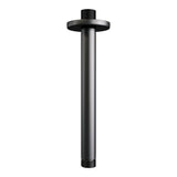 BRAUER Black Carving thermostatische inbouw regendouche 3-weg omstelling SET 29 met 20 cm douchekop en plafondarm en staaf handdouche en doucheslang en wandaansluitbocht mat zwart 5-S-125