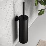 BRAUER Toiletborstelset hangend mat zwart 5-S-151