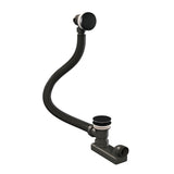 BRAUER Badafvoer met overloop mat zwart 5-S-222