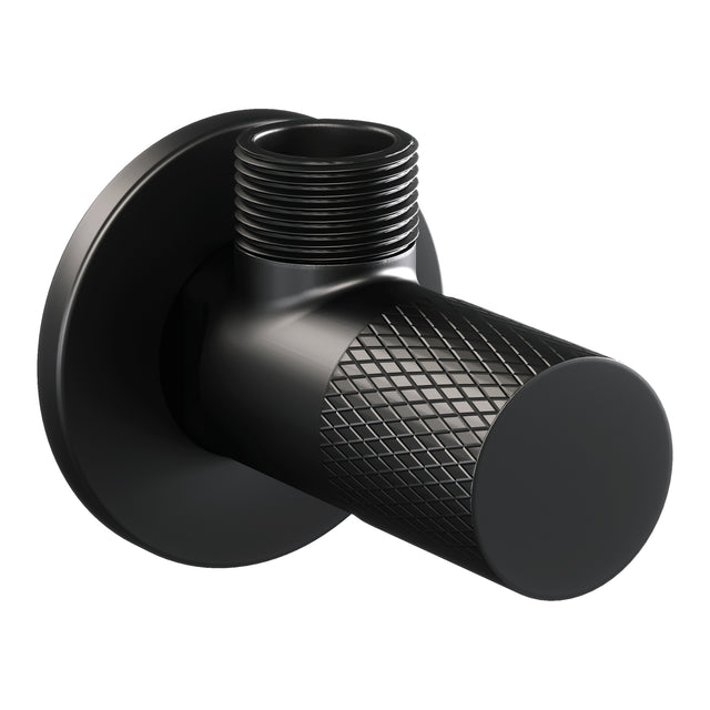 BRAUER Black Carving hoekstopkraan mat zwart 5-S-318