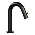 BRAUER Black Edition opbouw fonteinkraan met gebogen uitloop mat zwart 5-S-320
