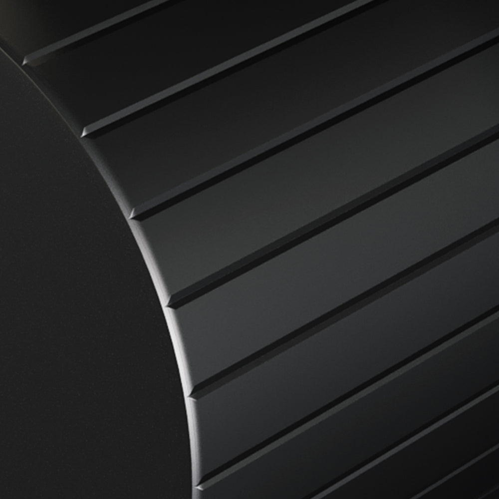 BRAUER Stripe inbouw wastafelmengkraan met gebogen uitloop en rozetten model A2 mat zwart 5-S-332