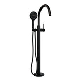 BRAUER Stripe vrijstaande badmengkraan SET 02 met 3-standen handdouche en doucheslang mat zwart 5-S-338