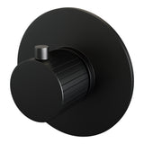 BRAUER Stripe losse inbouwthermostaat met in- en afbouwdelen mat zwart 5-S-351