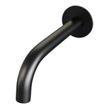 BRAUER Stripe thermostatische inbouw badkraan SET 01 met uitloop en staaf handdouche en doucheslang en wandaansluitbocht mat zwart 5-S-357
