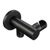 BRAUER Stripe thermostatische inbouw badkraan SET 02 met uitloop en 3-standen handdouche en doucheslang en wandaansluitbocht mat zwart 5-S-358