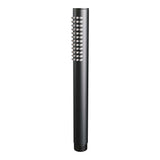 BRAUER Stripe thermostatische inbouw regendouche met drukknoppen SET 25 met 25 cm douchekop en rechte muurarm en staaf handdouche en doucheslang en wandaansluitbocht mat zwart 5-S-413