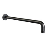 BRAUER Stripe thermostatische inbouw regendouche met drukknoppen SET 29 met 25 cm douchekop en gebogen muurarm en 3-standen handdouche en doucheslang en wandaansluitbocht mat zwart 5-S-421