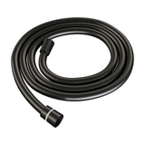 BRAUER Stripe thermostatische inbouw regendouche 3-weg rond SET 40 met 25 cm douchekop en rechte muurarm en 3-standen handdouche en doucheslang en wandaansluitbocht mat zwart 5-S-443