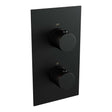 BRAUER Black Edition 3-weg inbouwthermostaat met in- en afbouwdelen mat zwart 5-S-5100