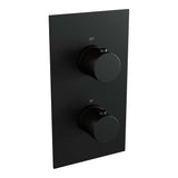 BRAUER Black Edition 3-weg inbouwthermostaat met in- en afbouwdelen mat zwart 5-S-5100