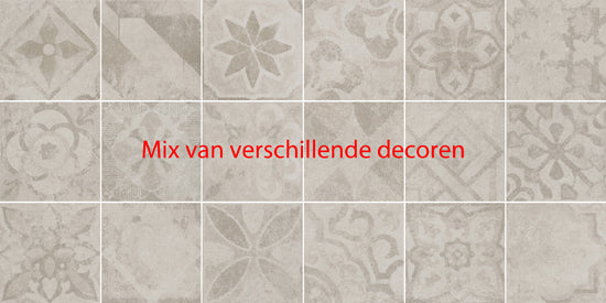 JOS. Reused mix cold 20x20 200001 10mm mat rett. R10 dec.