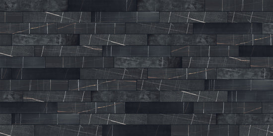 Italgraniti Marble Experience sahara noir 20x120 MB04EAM mb04eam 9mm mat rett. R9 mix