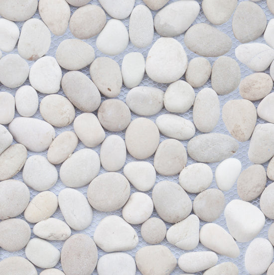 Baerwolf Pebble grey - white 30x30 PM-0005 14mm mat R10 f:varied kiezelst.