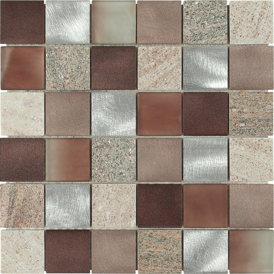 Dune Materia Mosaics copper 30x30 187396 8mm mat moz.f:048x048