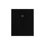 BRAUER Douchebak Asteroid 100x120 incl. antislip en antibacterieel mineraalmarmer mat zwart DB-AS100120MZ
