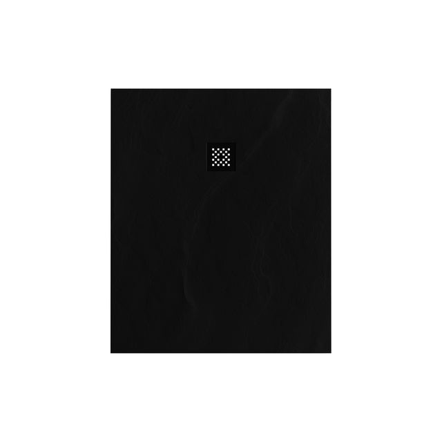 BRAUER Douchebak Asteroid 100x120 incl. antislip en antibacterieel mineraalmarmer mat zwart DB-AS100120MZ