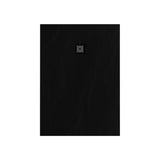 BRAUER Douchebak Asteroid 100x140 incl. antislip en antibacterieel mineraalmarmer mat zwart DB-AS100140MZ