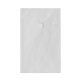 BRAUER Douchebak Asteroid 100x160 incl. antislip en antibacterieel mineraalmarmer mat wit DB-AS100160MW