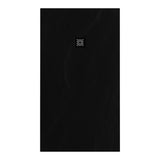BRAUER Douchebak Asteroid 100x180 incl. antislip en antibacterieel mineraalmarmer mat zwart DB-AS100180MZ