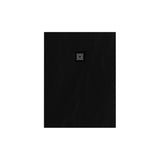 BRAUER Douchebak Asteroid 90x120 incl. antislip en antibacterieel mineraalmarmer mat zwart DB-AS90120MZ