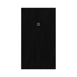 BRAUER Douchebak Asteroid 90x160 incl. antislip en antibacterieel mineraalmarmer mat zwart DB-AS90160MZ