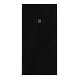 BRAUER Douchebak Asteroid 90x180 incl. antislip en antibacterieel mineraalmarmer mat zwart DB-AS90180MZ