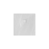 BRAUER Douchebak Asteroid 90x90 incl. antislip en antibacterieel mineraalmarmer mat wit DB-AS9090MW
