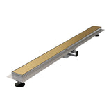 BRAUER Douchegoot met multifunctioneel rooster en flens 7 x 100 goud geborsteld PVD DR-MRF100GG