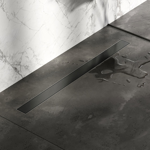 BRAUER Douchegoot met multifunctioneel rooster en flens 7 x 100 gunmetal geborsteld PVD