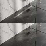 BRAUER Douchegoot met multifunctioneel rooster en flens 7 x 110 RVS geborsteld DR-MRF110NG