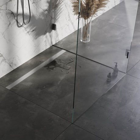 BRAUER Douchegoot met multifunctioneel rooster en flens 7 x 110 RVS geborsteld