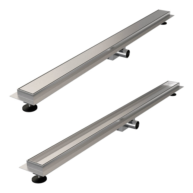 BRAUER Douchegoot met multifunctioneel rooster en flens 7 x 120 RVS geborsteld DR-MRF120NG