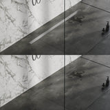 BRAUER Douchegoot met multifunctioneel rooster en flens 7 x 160 RVS geborsteld DR-MRF160NG