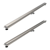 BRAUER Douchegoot met multifunctioneel rooster en flens 7 x 180 RVS geborsteld DR-MRF180NG