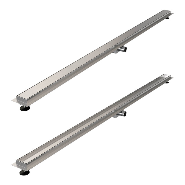 BRAUER Douchegoot met multifunctioneel rooster en flens 7 x 180 RVS geborsteld DR-MRF180NG