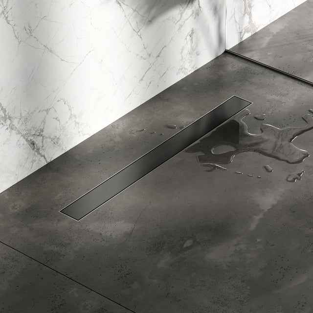 BRAUER Douchegoot met multifunctioneel rooster en flens 7 x 70 gunmetal geborsteld PVD
