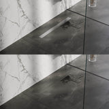 BRAUER Douchegoot met multifunctioneel rooster en flens 7 x 70 RVS geborsteld DR-MRF70NG